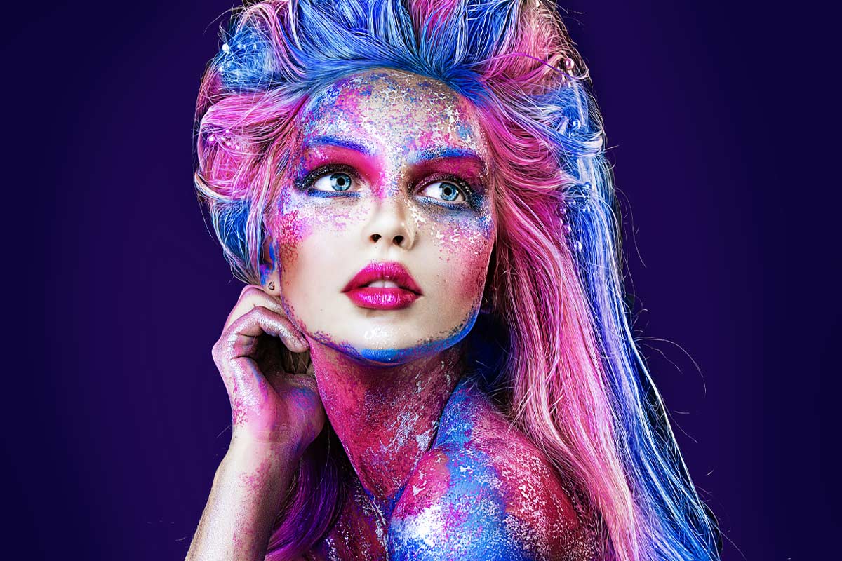 Fantasy Glittery Makeup Looks