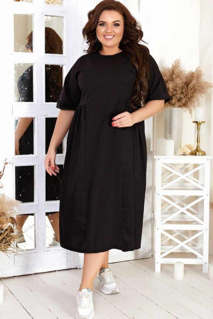 Plus Size Black Dress Design #blackdress