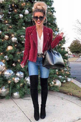 christmas outfits with boots