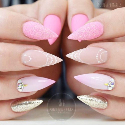 Cute Nail Designs with Soft Pink Shades for Princesses Picture 3