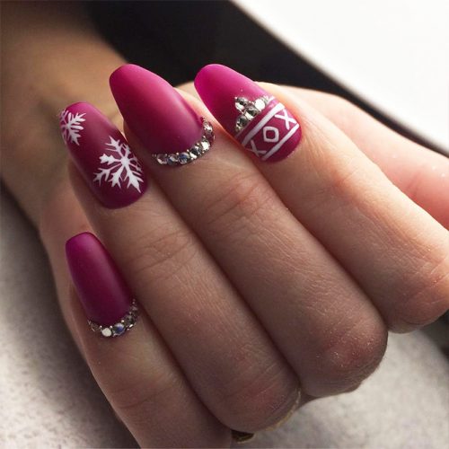Matte Nails with Pink Shades Picture 6