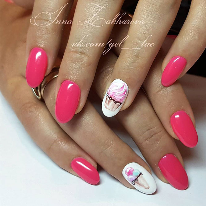 KQueenest Ombre Pink Press on Nails Short Medium Square Glue on Nails White  and Pink,French