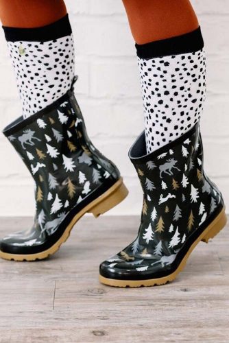 Rubber Rain Boots with Prints picture 6