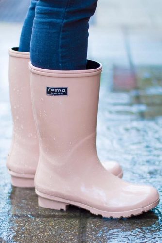 pastel rain boots