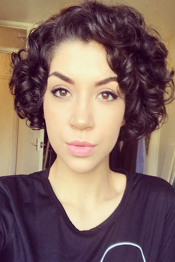 Hottest Short Curly Bob #hottesthairstyles #stylishhaircut