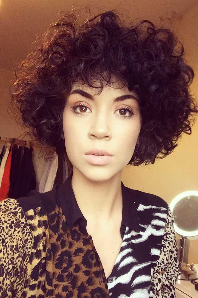 Curly Bangs Hairstyles for Every Type and Texture