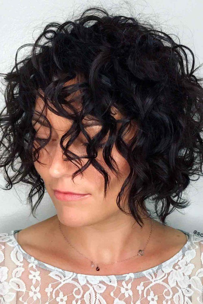 Contemporary Wavy Short Bob #curlyhair #wavyhair