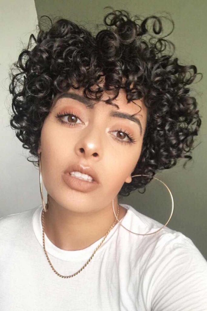 Short curly outlet afro