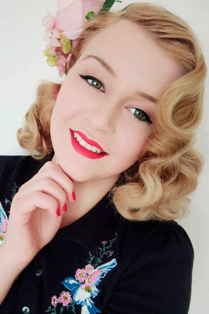 Vintage Curls #vintagehairstyle #retrohairstyles