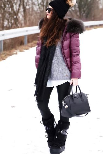 Outfits with snow outlet boots