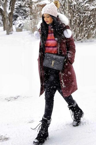 Stylish winter cheap snow boots