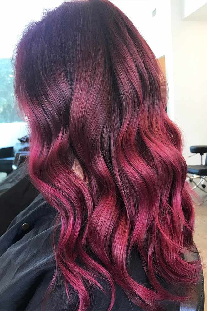 Burgundy Hair Colors for Winter Holidays Picture 1