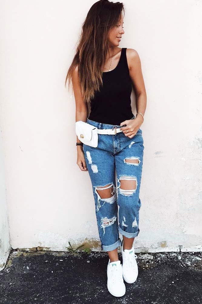 27 Cool Ways of Wearing Boyfriend Jeans