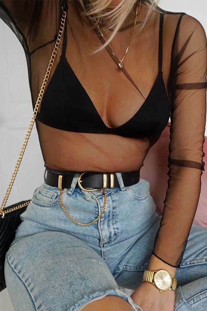 Choose a See-through Top to Wear Over the Bralette picture 2