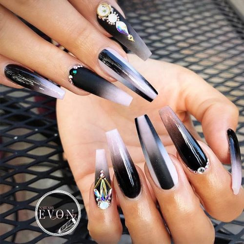 Long Nails of the Coffin Shape Picture 6