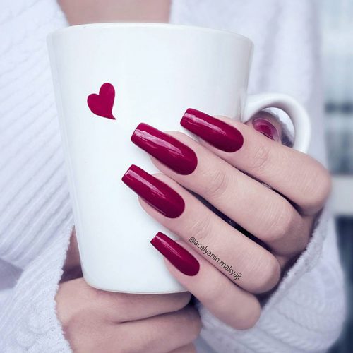 Square Shape Long Nails for a Classy Look Picture 1