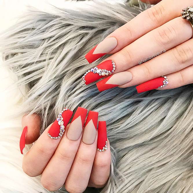 Matte Red Nails for a Classy Look Picture 1
