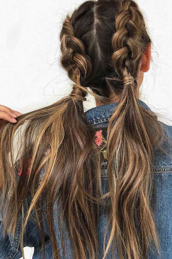 Penteado Trançado Com Balayage #braidswithbalayage