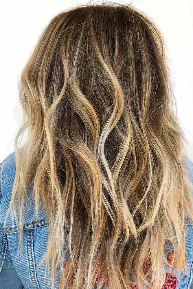 Long Wavy Hairstyle With Balayage #balayagelonghair