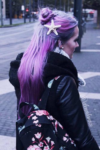 Wonderful Hairstyles with Purple Hair Picture 4