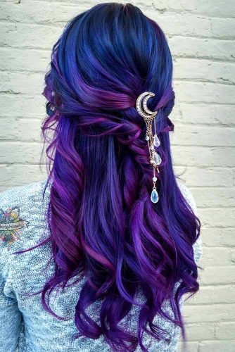 Wonderful Hairstyles with Purple Hair Picture 2