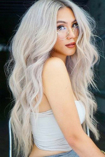 Beautiful Long Silver Hair Style #longhair #longsilverhair