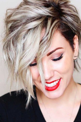 Super Short Bob Hairstyles with Asymmetric Picture 1