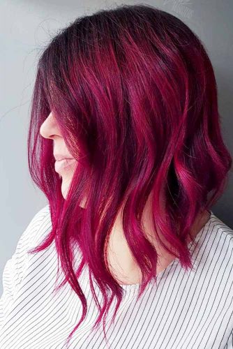 Bright Berry Burgundy Hair Shade Picture 1