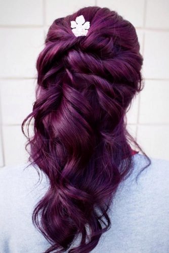 Violet Burgundy Hair Shade Picture 2