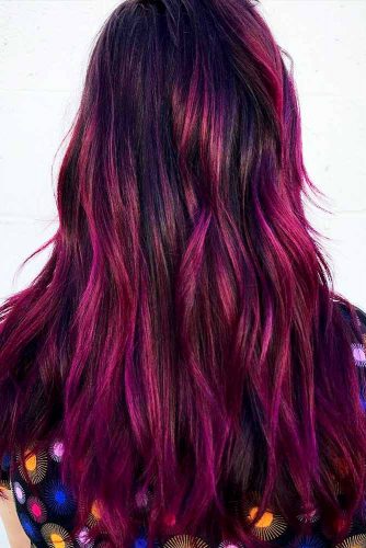 Plum Ombre Hair Styles Picture 1