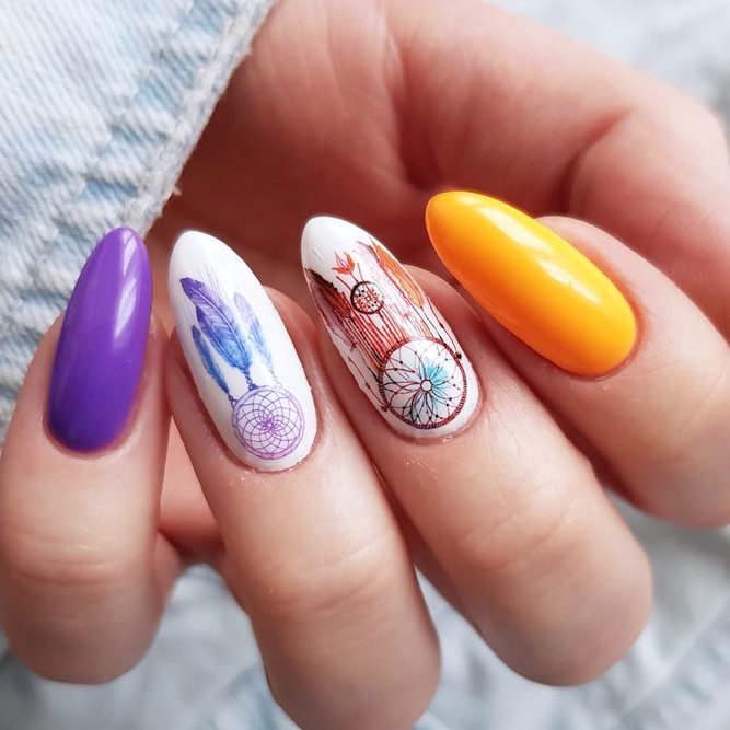 Summer Style Dream Catcher Nail Designs