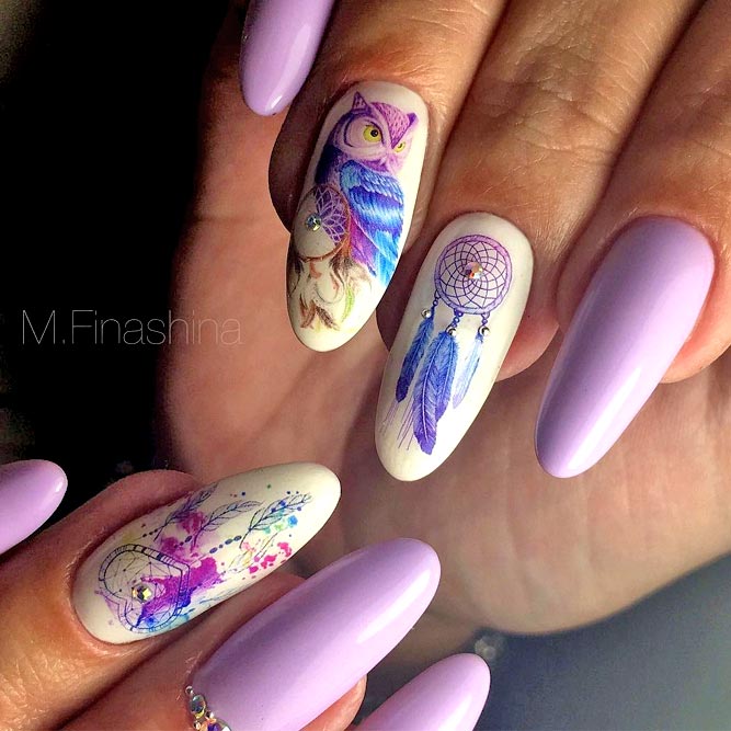 Amazing Dream Catcher Nail Arts Picture 4