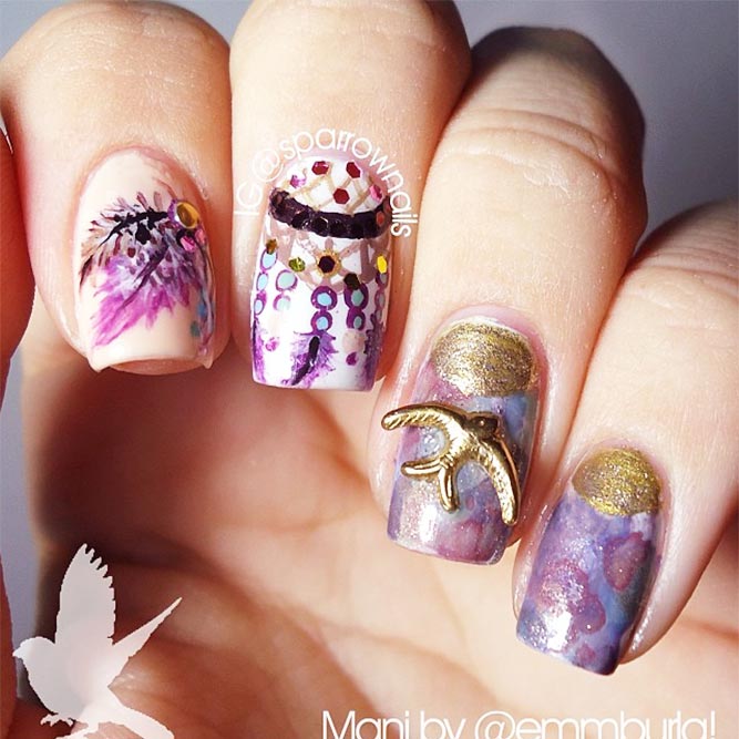 Creative Designs for Nails with Dream Catchers Picture 5