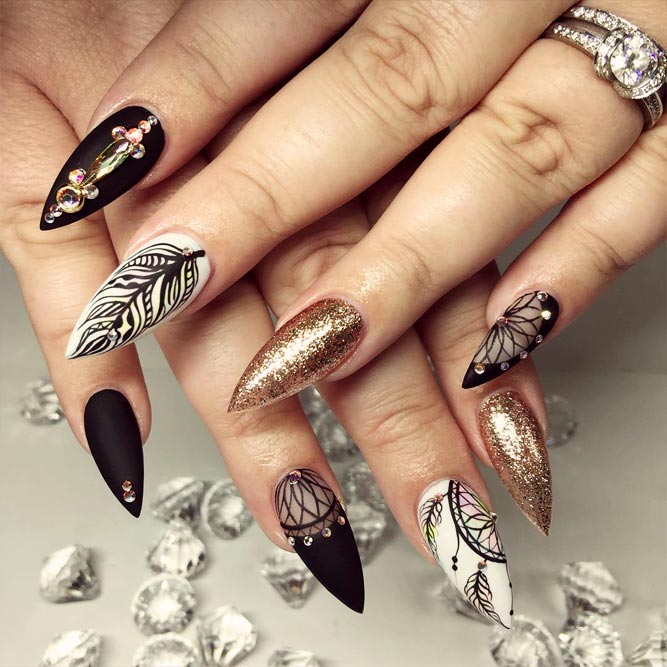 Amazing Dream Catcher Nail Arts Picture 2