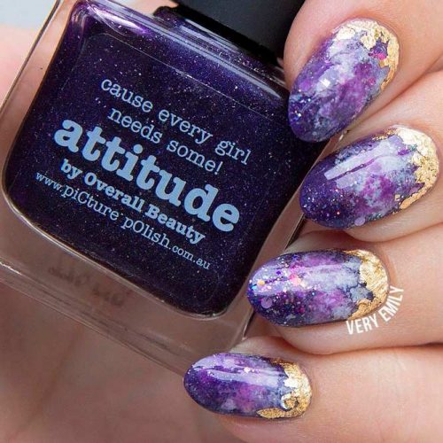 Amazing Galaxy Nail Art #galaxynails #prettynaildesign