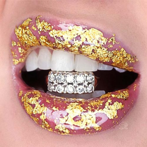 Lipgloss With Glitter Accents #lipmakeup #makeup