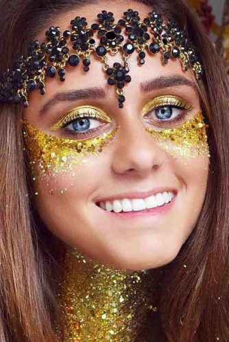 FestIval Makeup Looks With Glitter picture 3