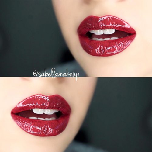 Stunning Lips Makeup With Gloss picture 2