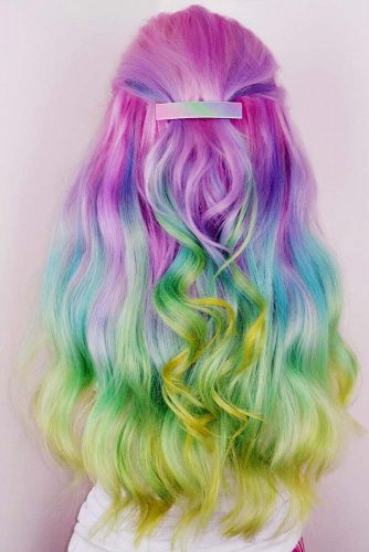 Long Rainbow Hair Ideas for a Bright Everyday Look Picture 1