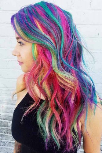 Long Rainbow Hair Ideas for a Bright Everyday Look Picture 4