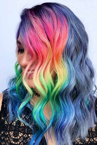 Long Rainbow Hair Ideas for a Bright Everyday Look Picture 6