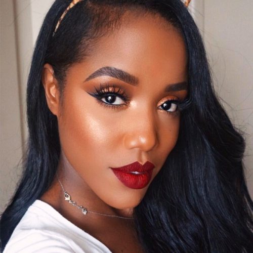 Dark gloss skin for best lip red tall sizes