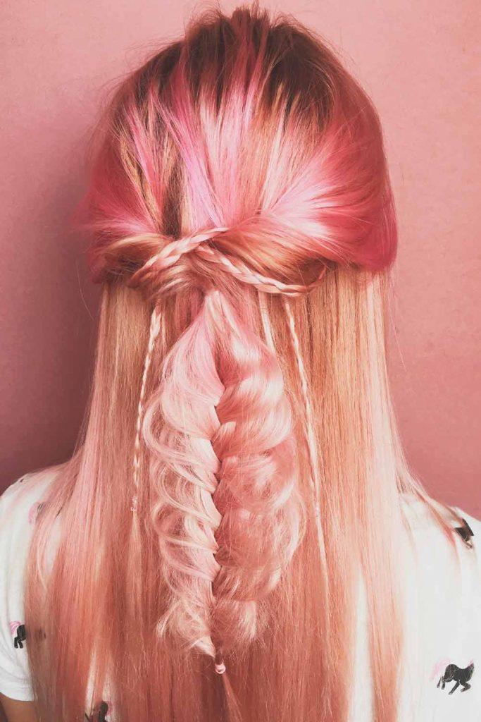 Dyeing Your Hair Rose Gold at Home #hairdyeing