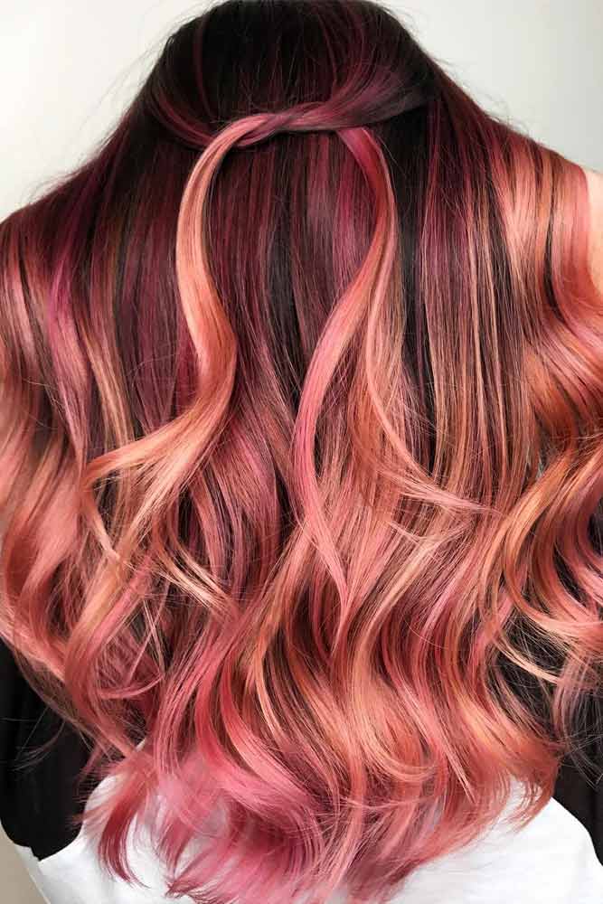 Dark Shades of Rose Gold Hair Picture 5