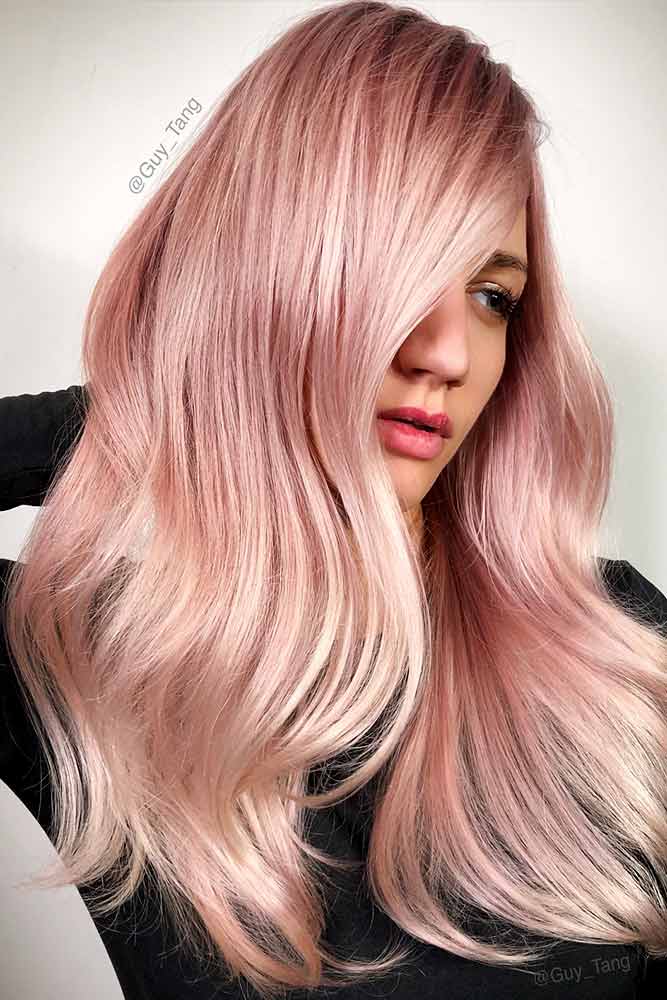 Beautiful Pastel Rose Gold Hair Ideas Picture 6