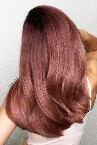 Peachy Shades of Rose Gold Hair Picture 4