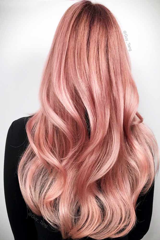 Beautiful Pastel Rose Gold Hair Ideas Picture 2
