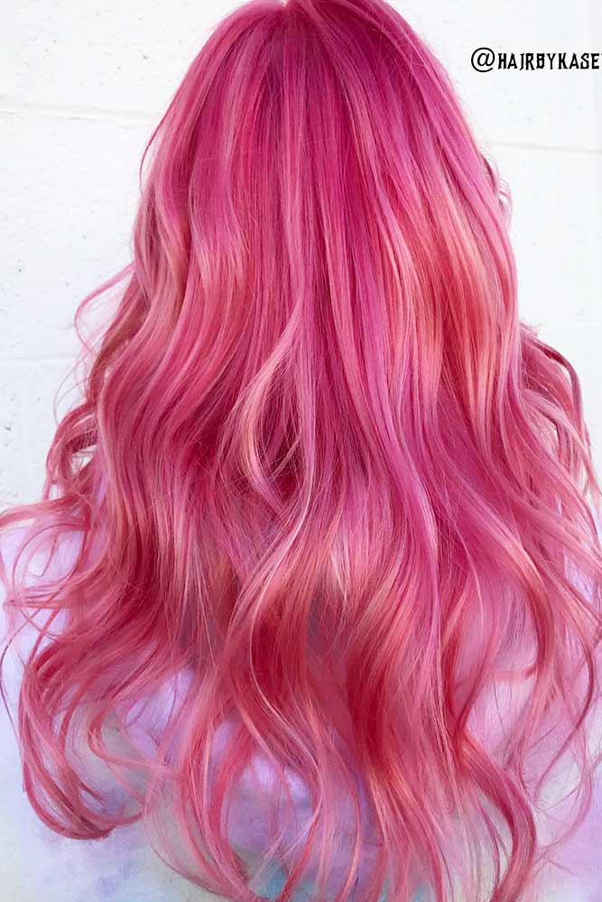 Saturated Rose Gold Hair Color Picture 1