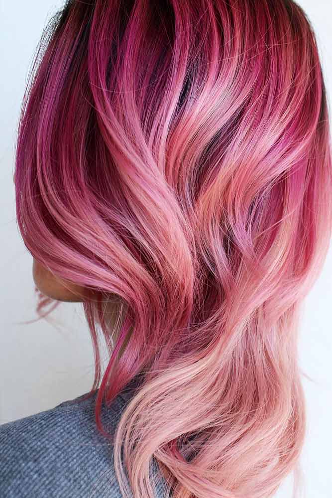 Saturated Rose Gold Hair Color Picture 2