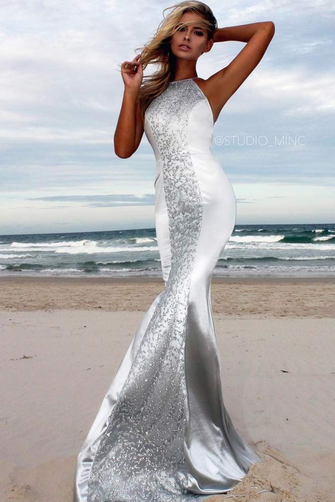 Silver dress to outlet wear to a wedding